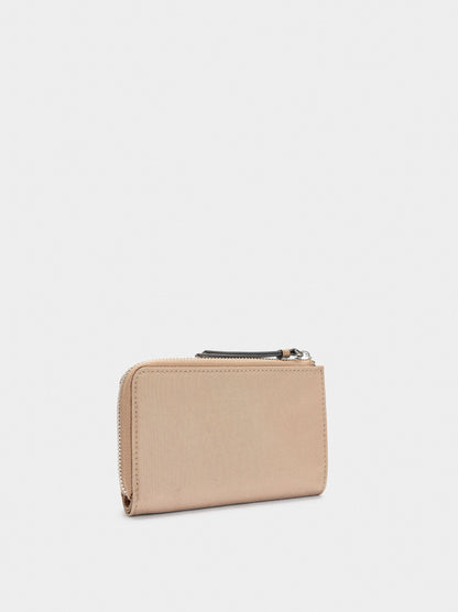 Coin Purse With Nylon Effect