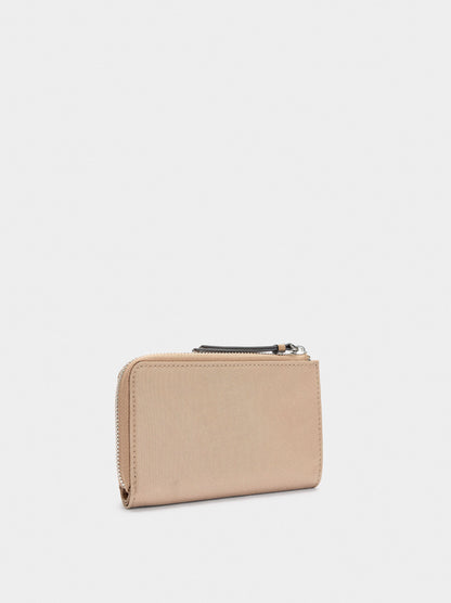 Coin Purse With Nylon Effect