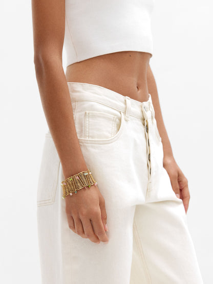 Braided Bracelet With Stones