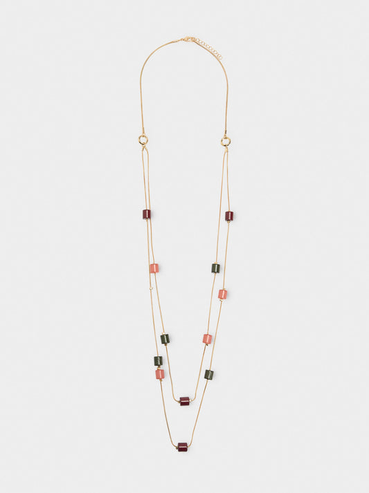 Necklace With Resin Details