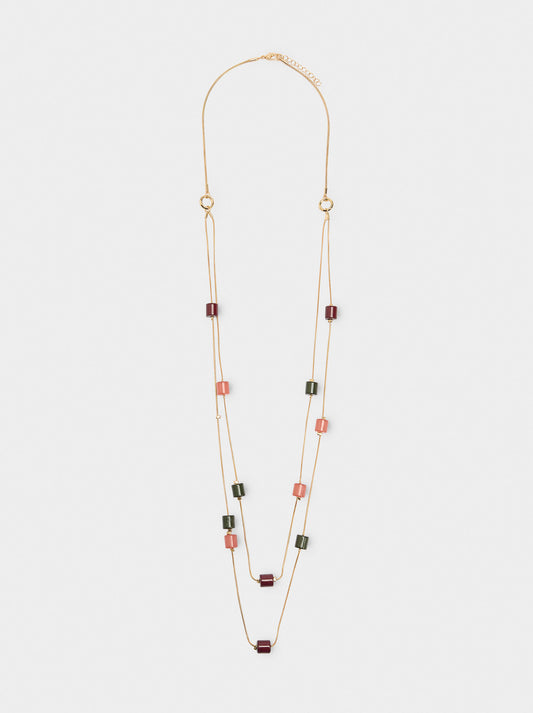 Necklace With Resin Details