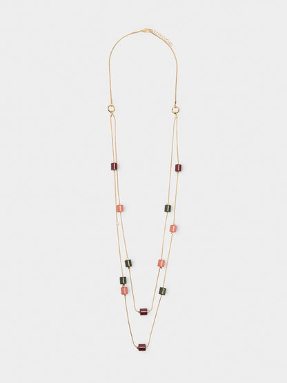 Necklace With Resin Details