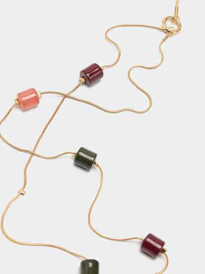 Necklace With Resin Details