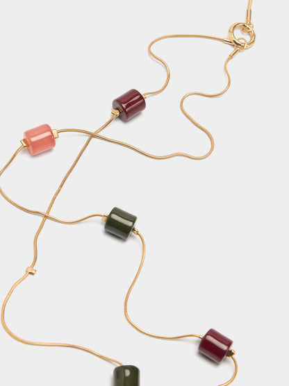 Necklace With Resin Details