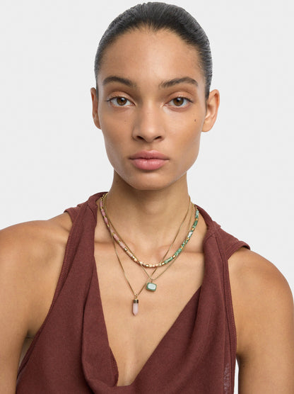 Set Of Necklaces With Stones