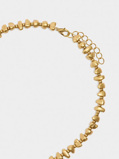 Necklace With Hand And Stone Pendants