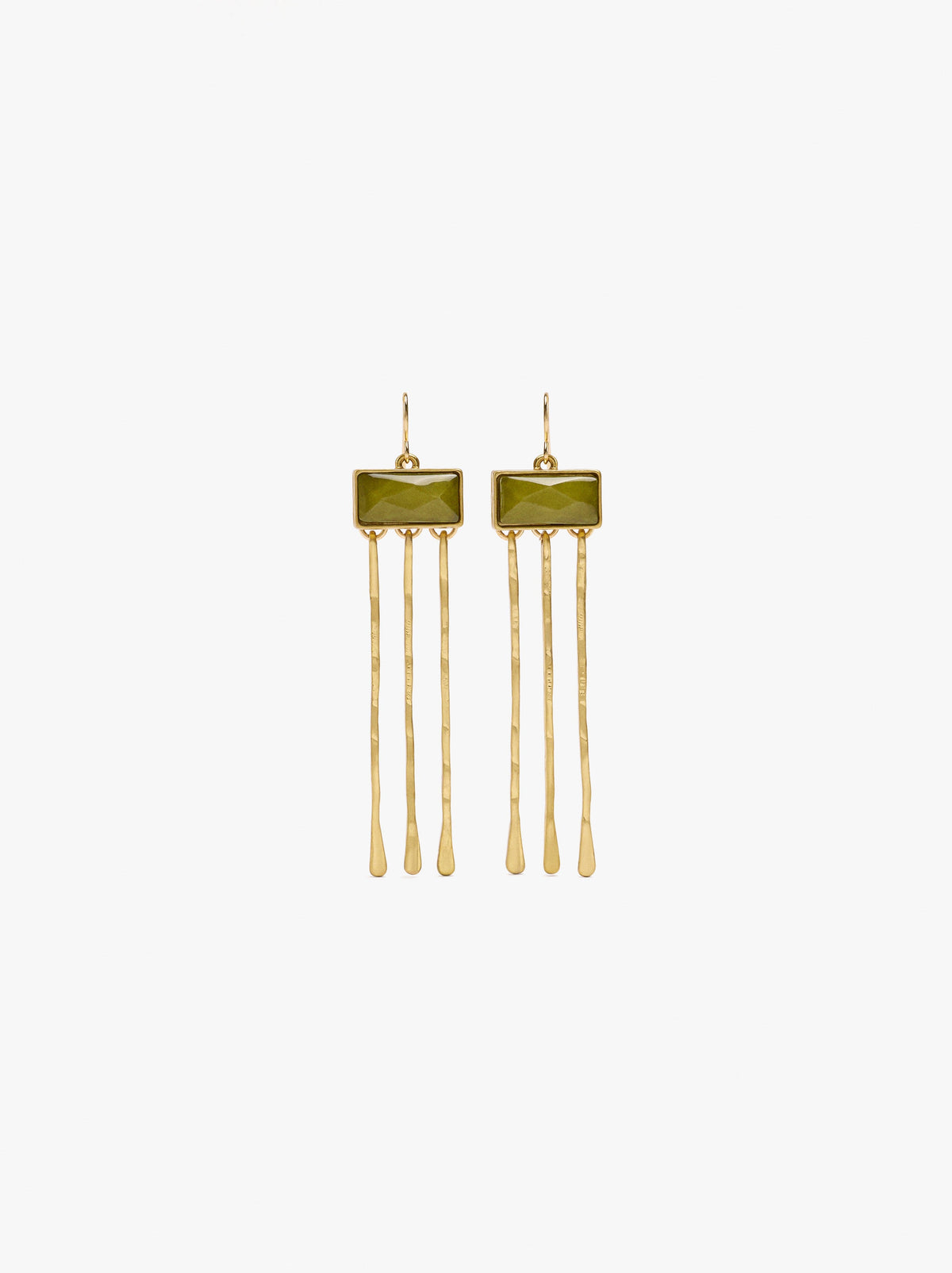 Bar Earrings With Resin
