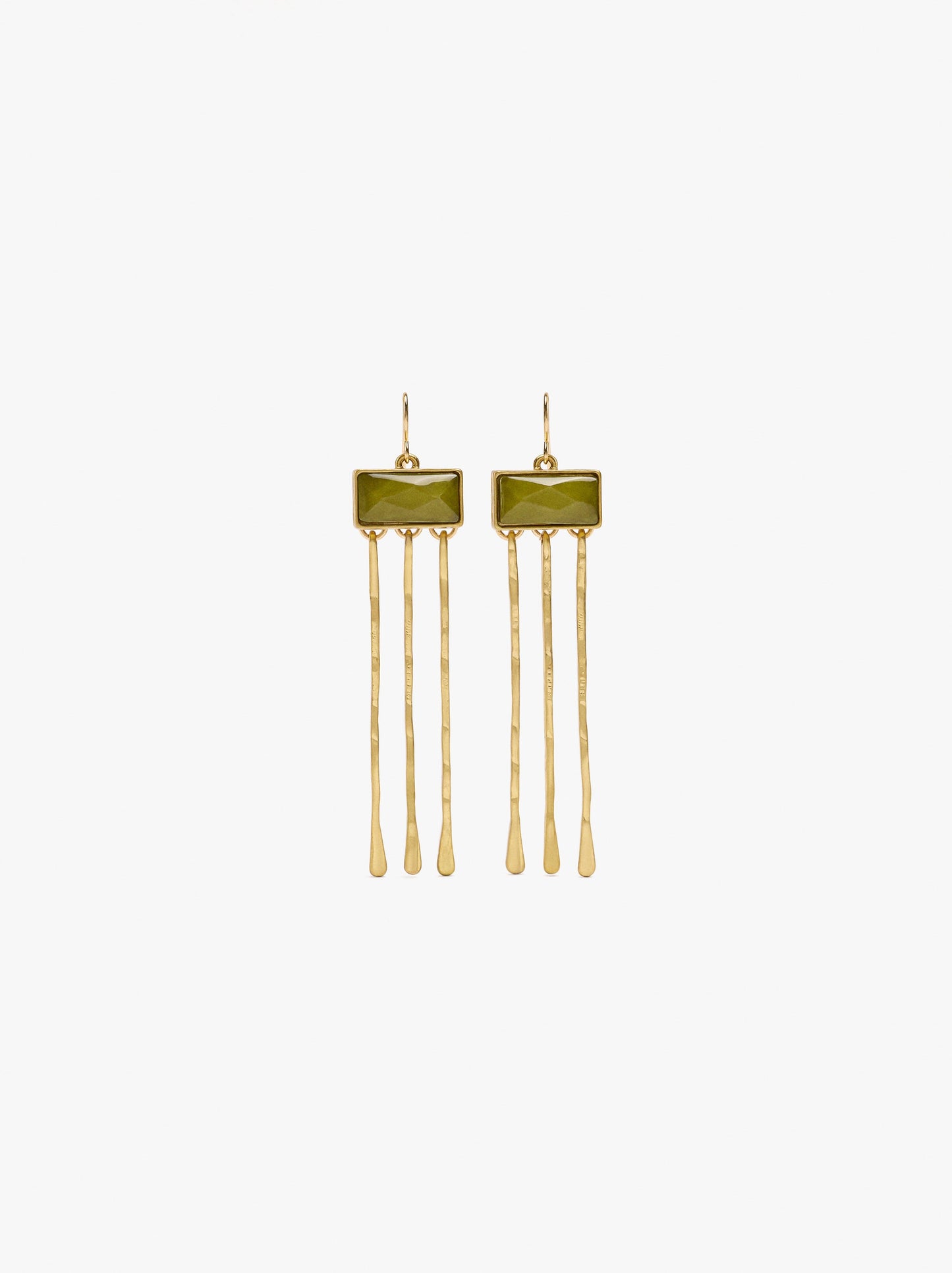 Bar Earrings With Resin