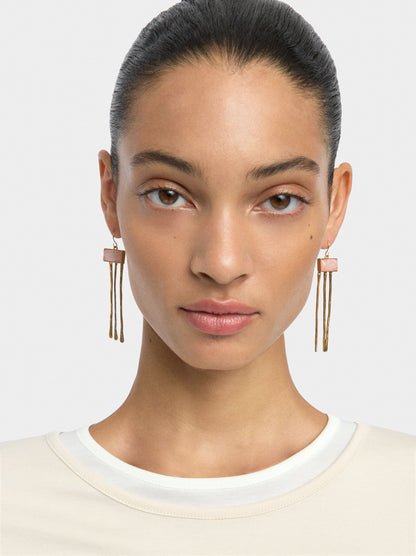 Earrings Bars With Stone