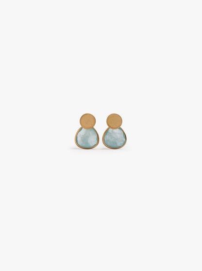 Ear Jacket Earrings With Resin
