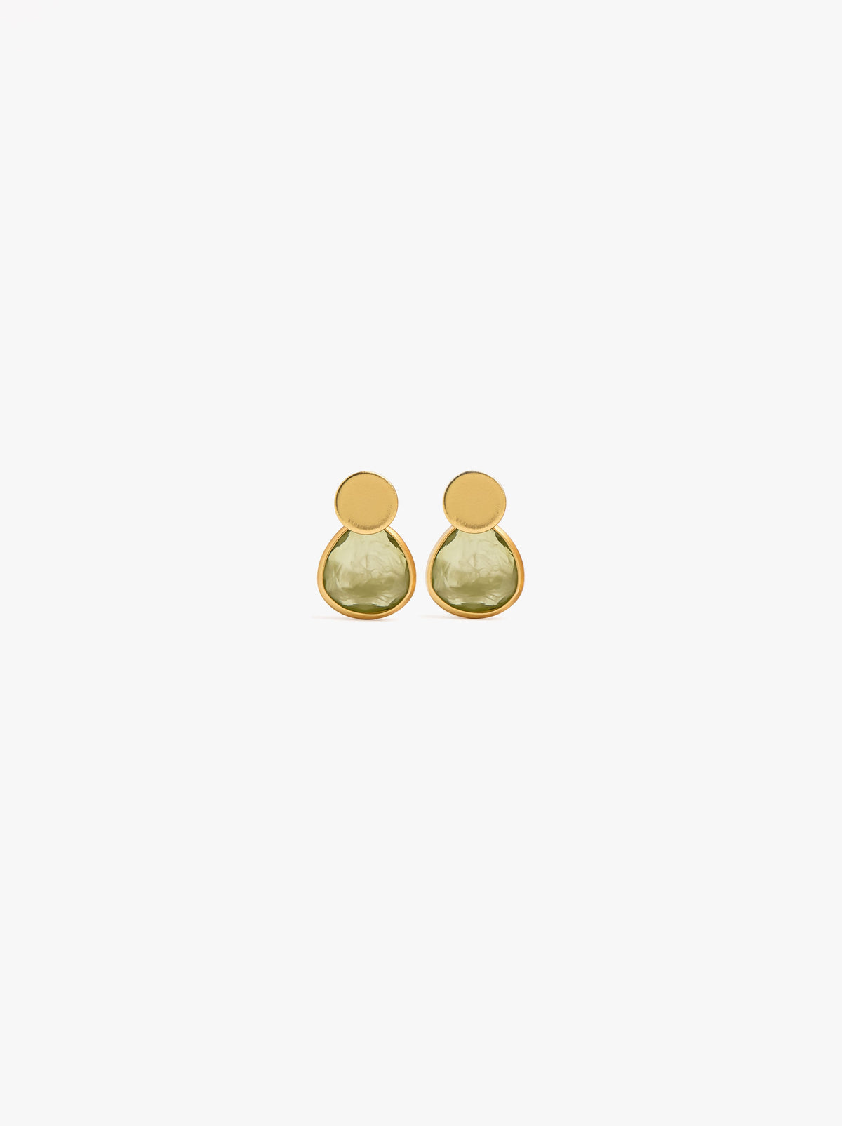 Ear Jacket Earrings With Resin
