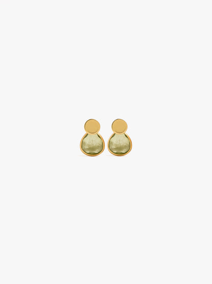 Ear Jacket Earrings With Resin