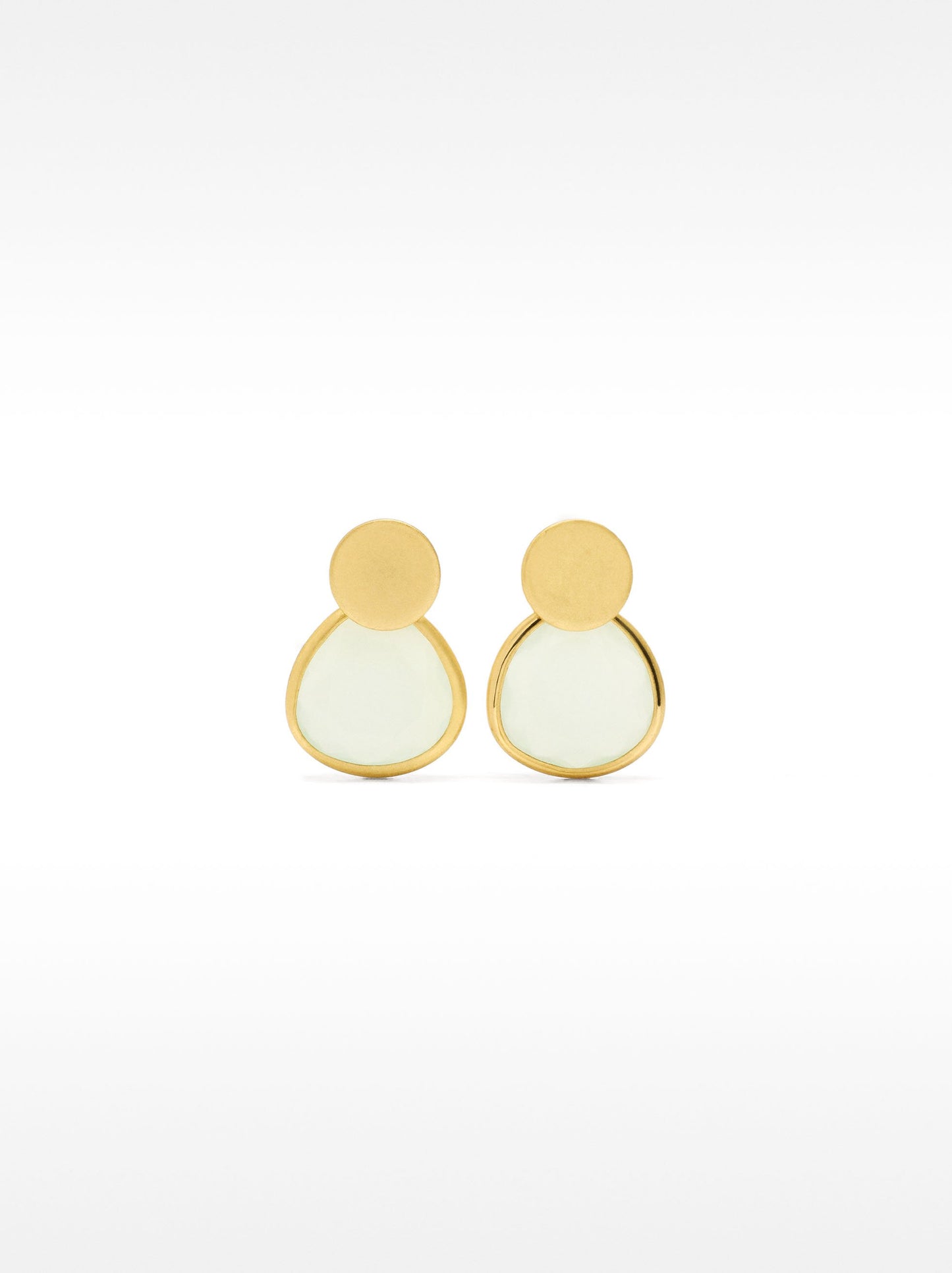 Ear Jacket Earrings With Glass