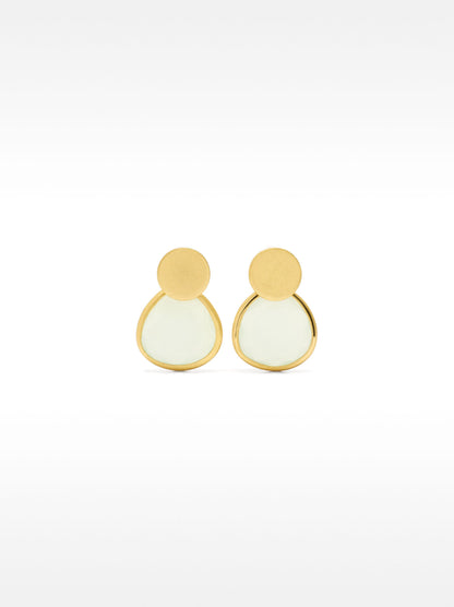 Ear Jacket Earrings With Glass