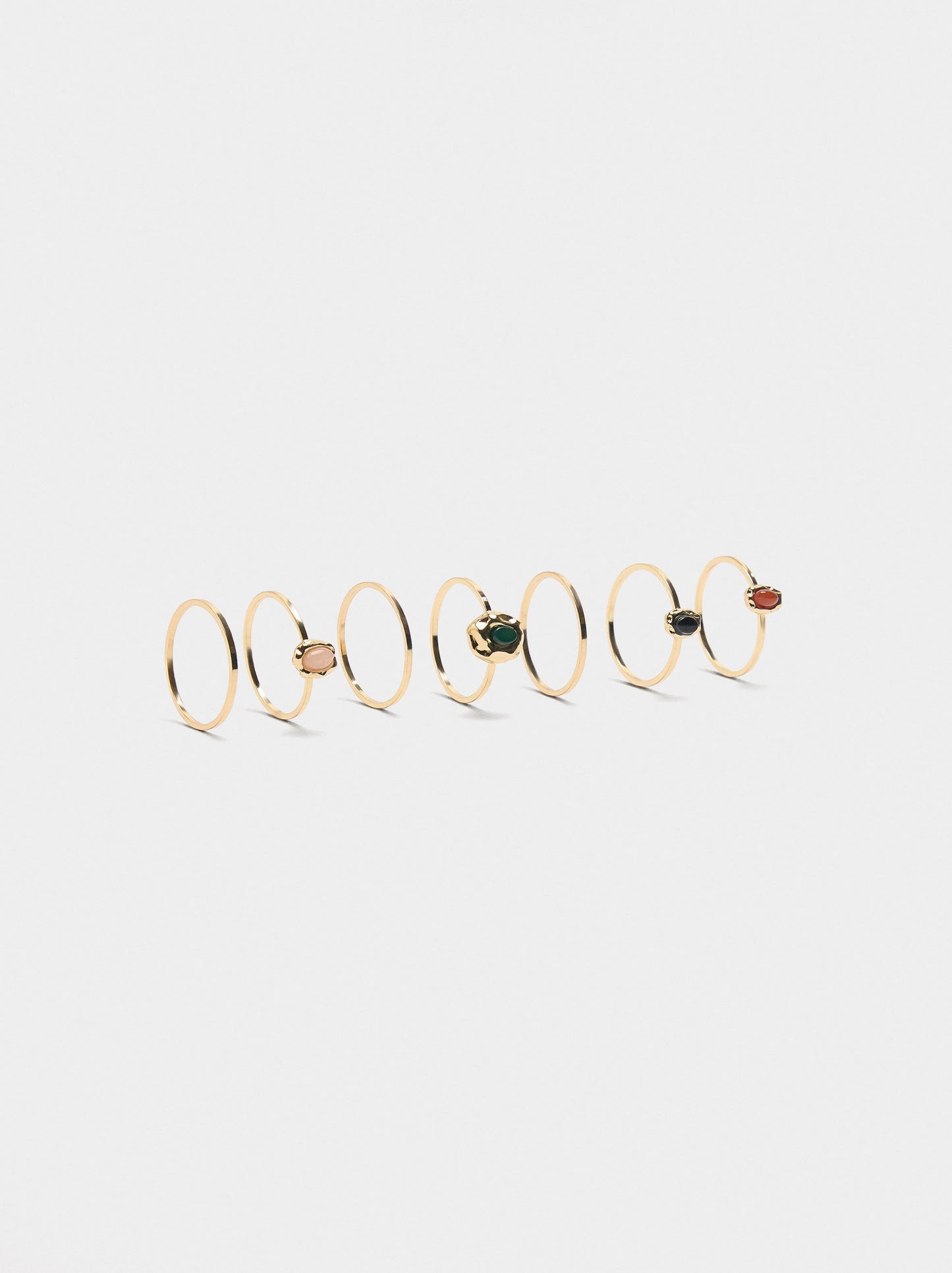 Set Of Rings With Stones