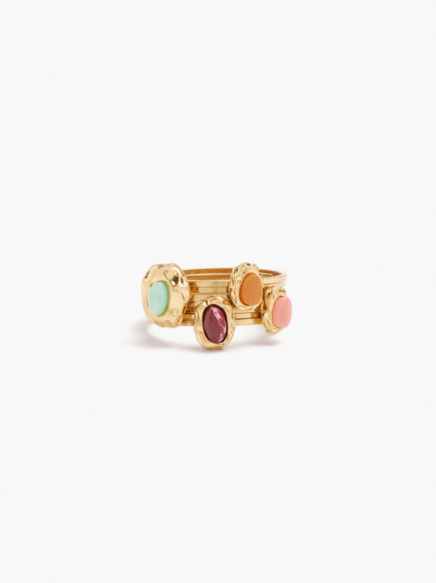 Set Of Rings With Stones