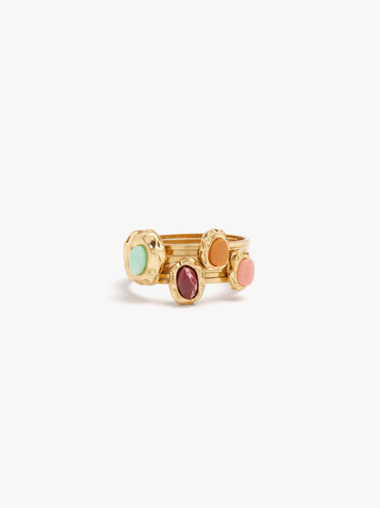 Set Of Rings With Stones