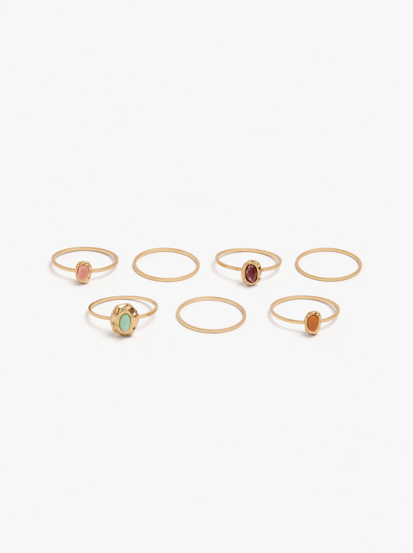 Set Of Rings With Stones