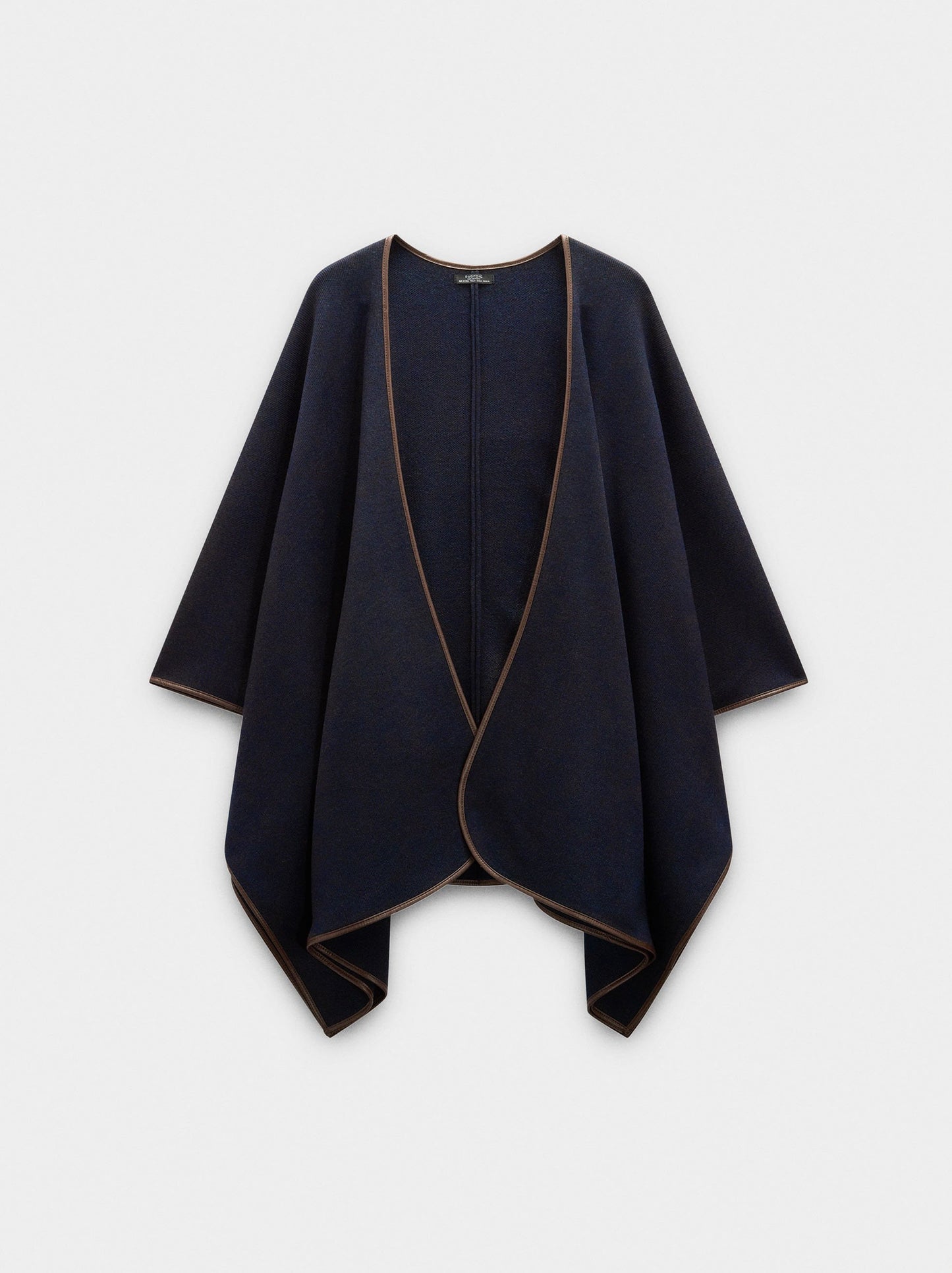 Knit Poncho With Seam Detail