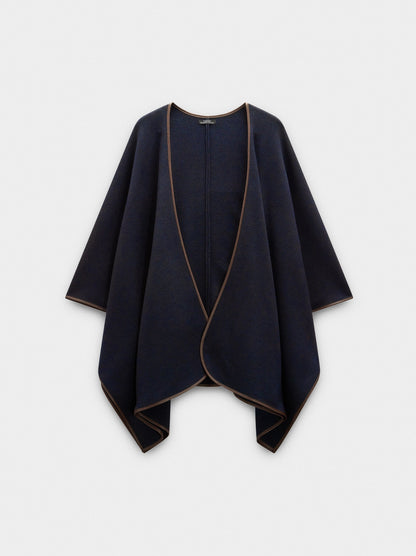 Knit Poncho With Seam Detail