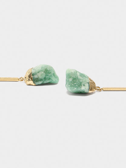 Bar Earrings With Stones