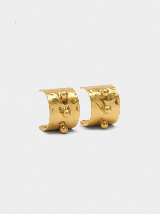 Open Golden Hoop Earrings