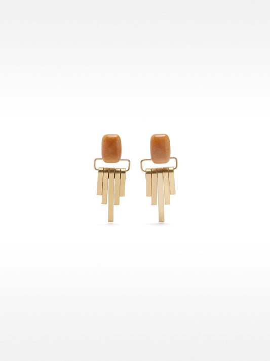 Long Earrings With Stone