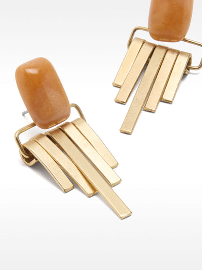 Long Earrings With Stone