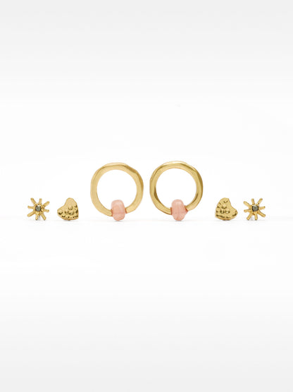 Set Of Gold Earrings