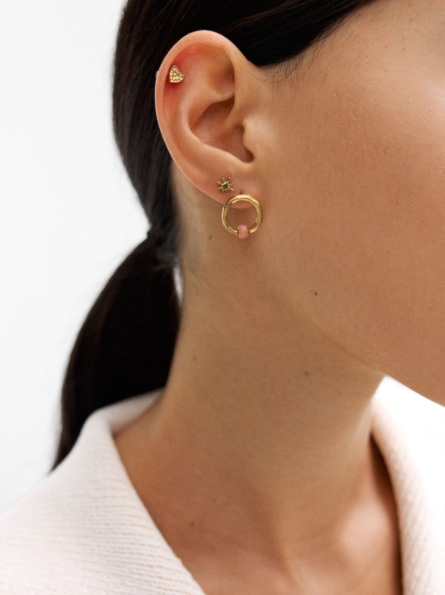 Set Of Gold Earrings