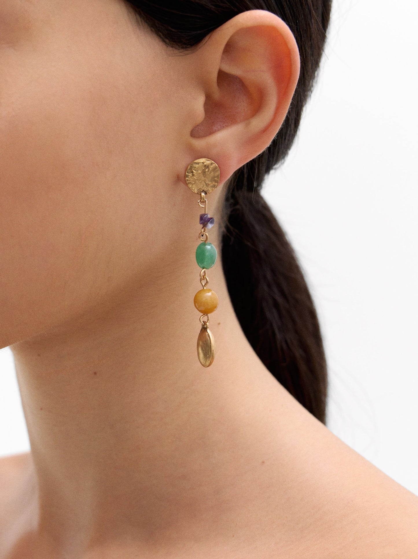 Long Earrings With Stones