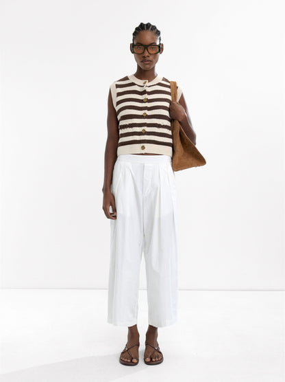 Knit Vest With Stripes
