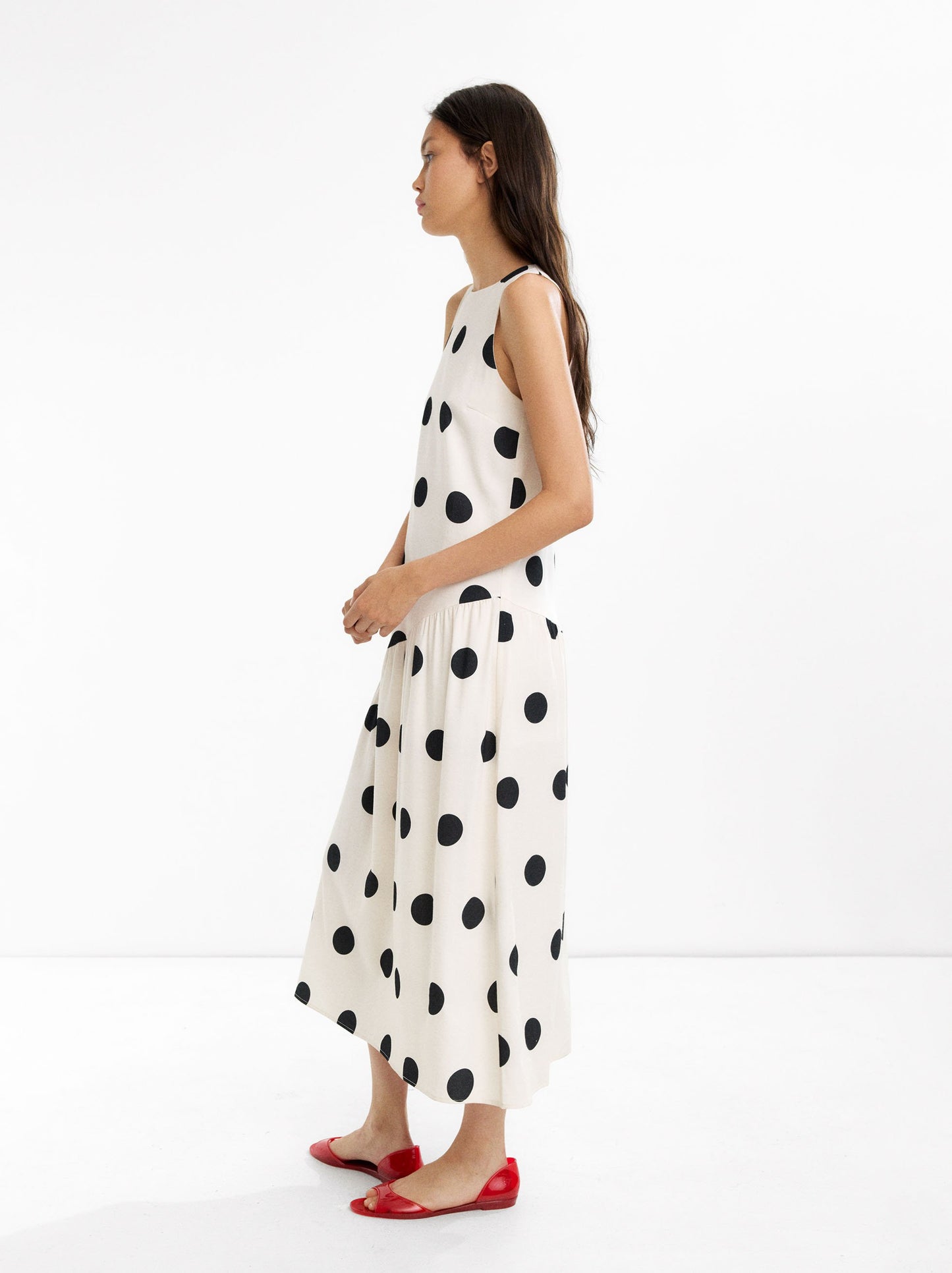 Long Dress With Polka Dots