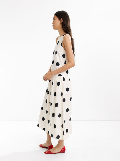 Long Dress With Polka Dots