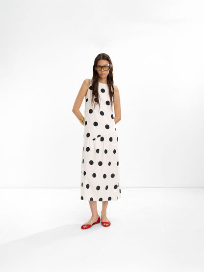 Long Dress With Polka Dots