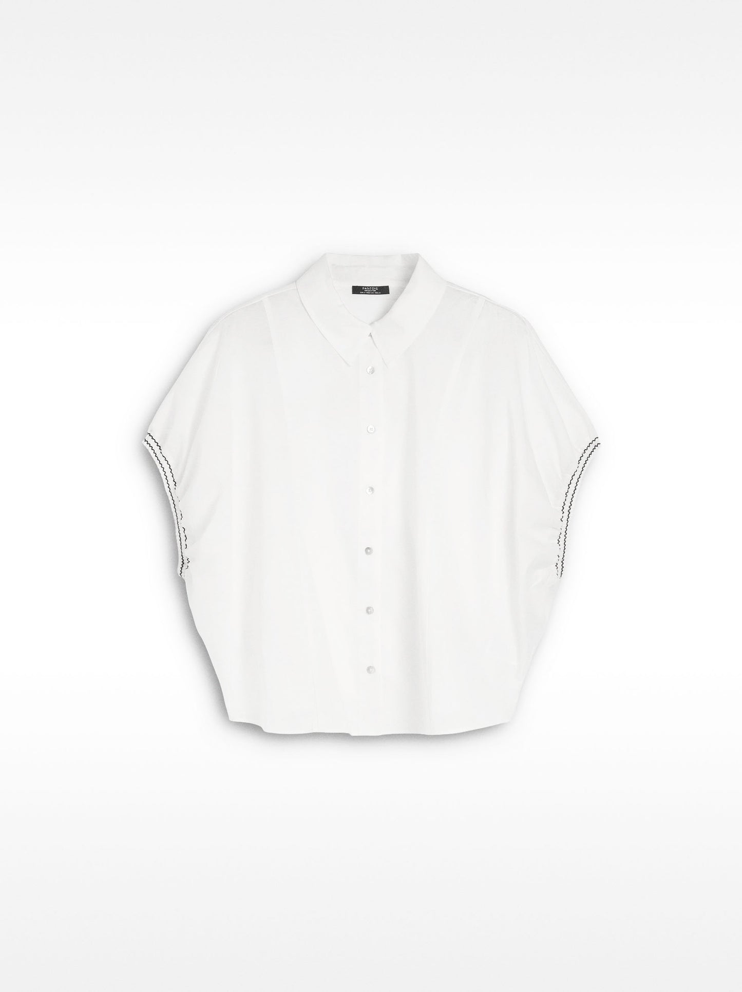 Dropped Sleeve Shirt With 100% Cotton