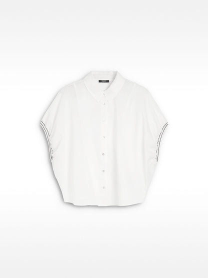 Dropped Sleeve Shirt With 100% Cotton