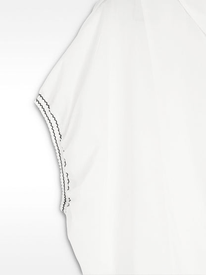 Dropped Sleeve Shirt With 100% Cotton