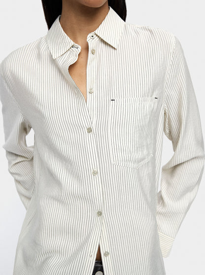 Long-Sleeved Shirt With Stripes