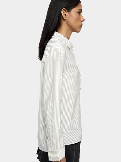Long-Sleeved Shirt With Stripes