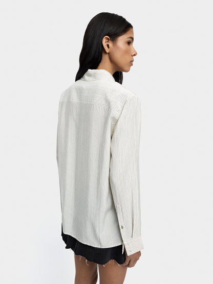 Long-Sleeved Shirt With Stripes