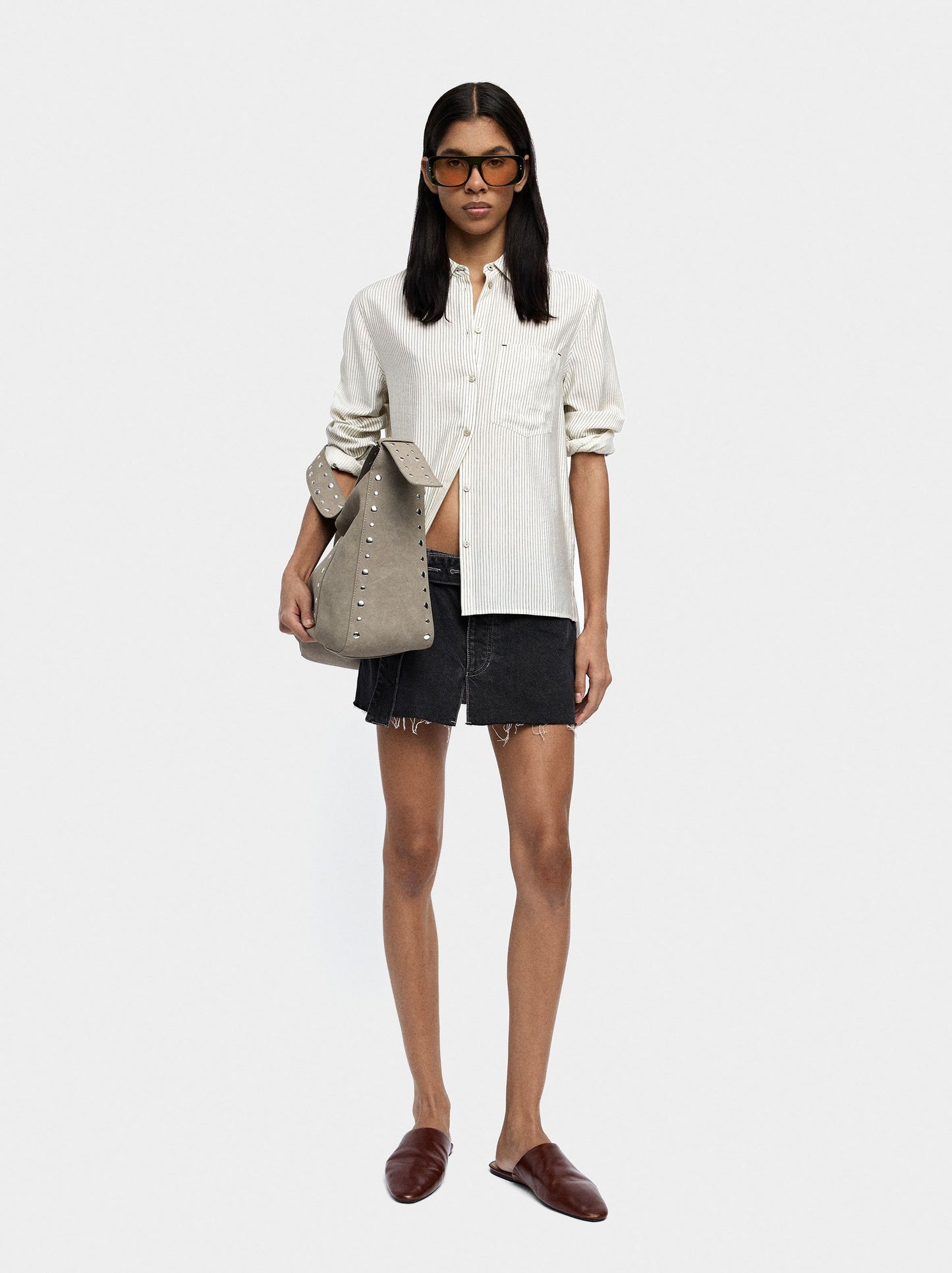 Long-Sleeved Shirt With Stripes