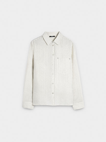 Long-Sleeved Shirt With Stripes