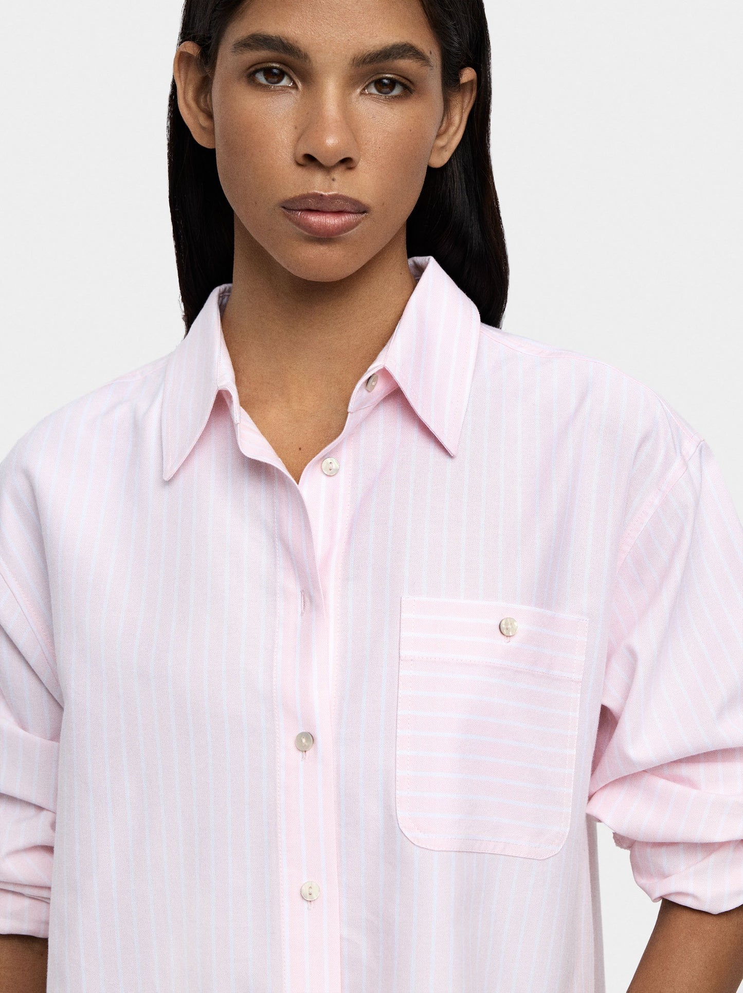 Shirt With Cotton Stripes