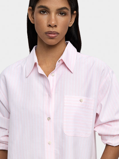 Shirt With Cotton Stripes