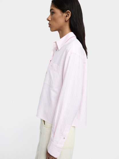 Shirt With Cotton Stripes