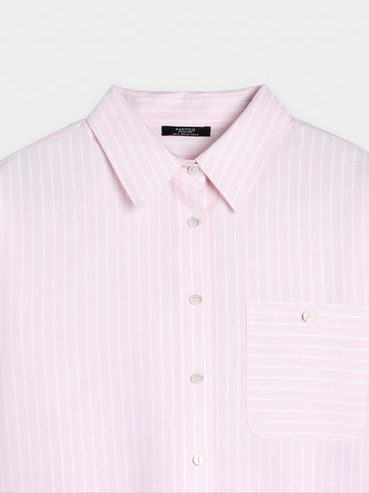 Shirt With Cotton Stripes