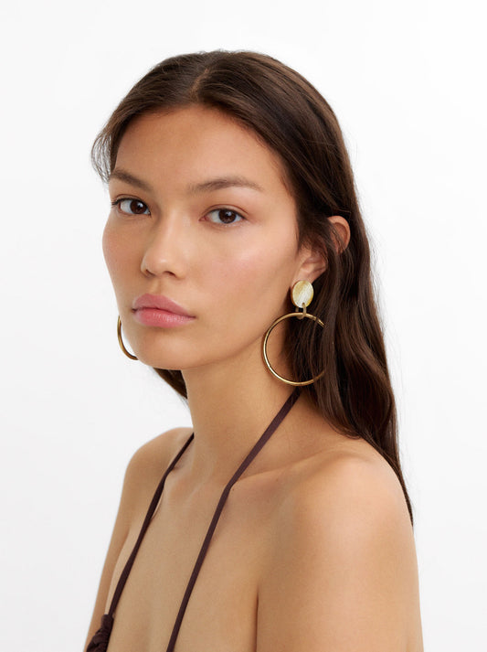 Long Earrings With Hoop