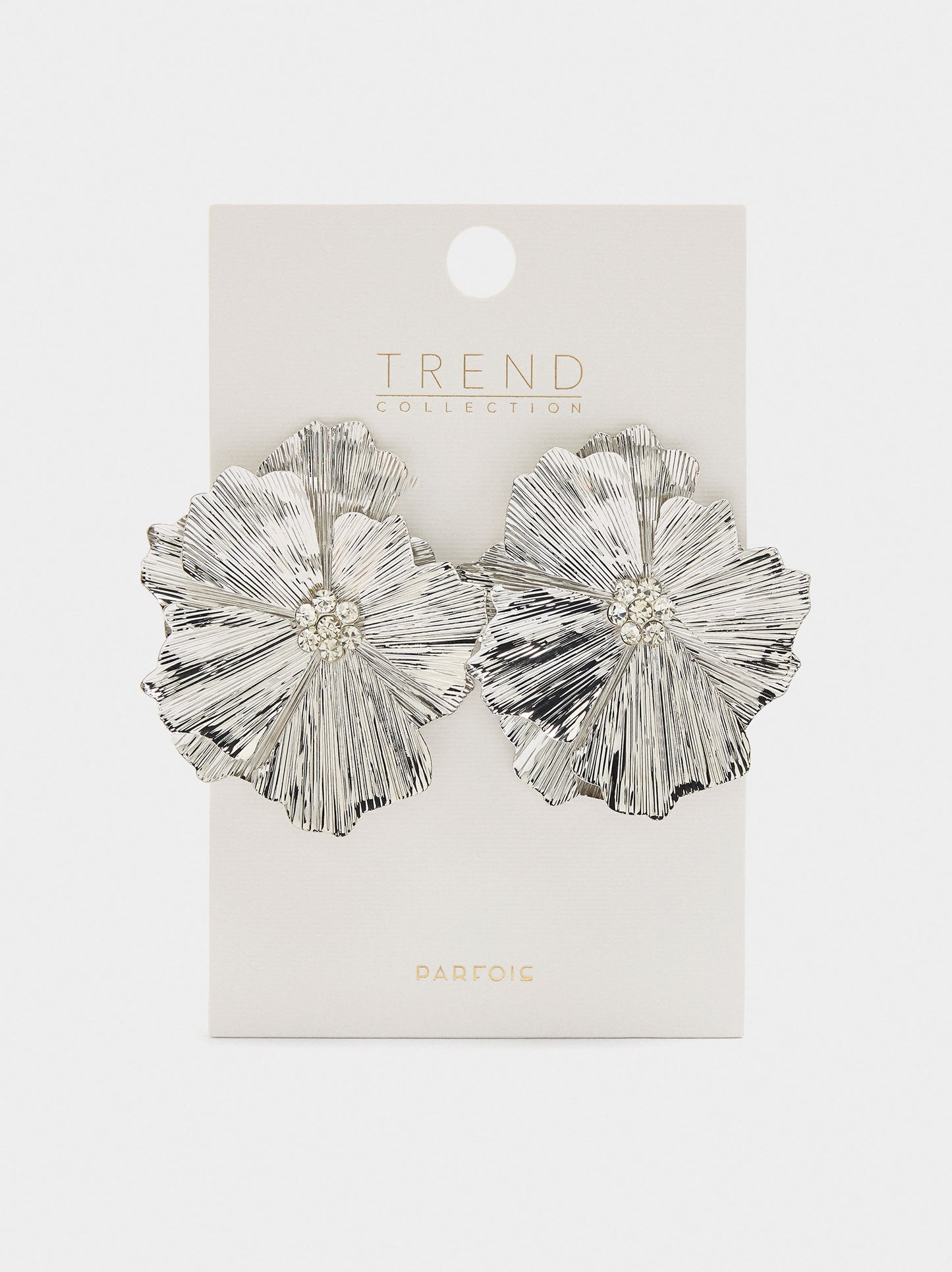 Maxi Double Flower Enamelled Earrings