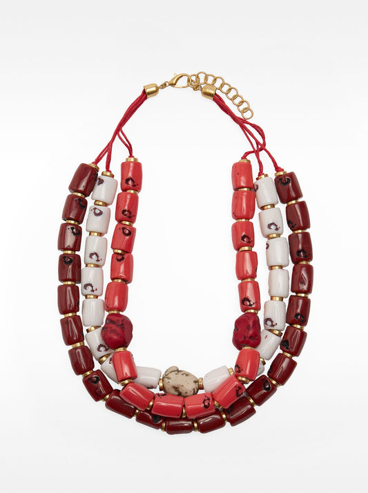 Maxi Triple Necklace With Stones